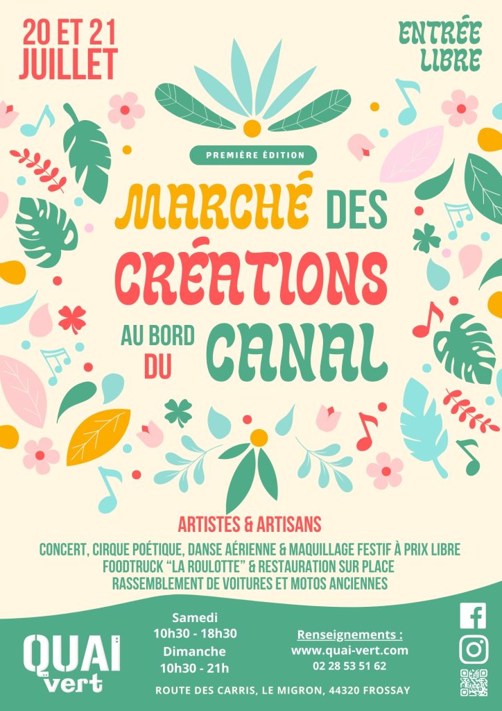 Affiche A3 Créations au bord du canal 2